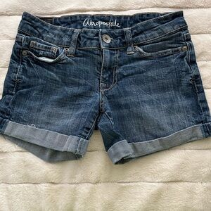 aeropostale boyfriend shorts | size: 000 | color: jean